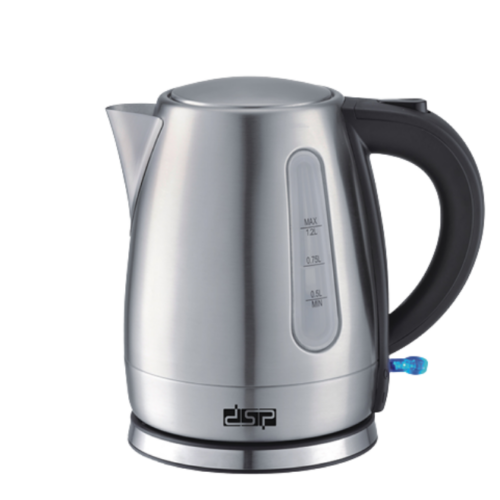 Cana electrică DSP KK1124 – 1,2 L, 1850–2200 W, corp inox, oprire automată și protecție boil-dry