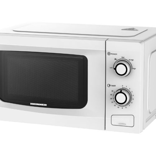 Cuptor cu microunde Heinner HMW-M2035WH, 20 l, 700 W, Control mecanic, Timer, Alb