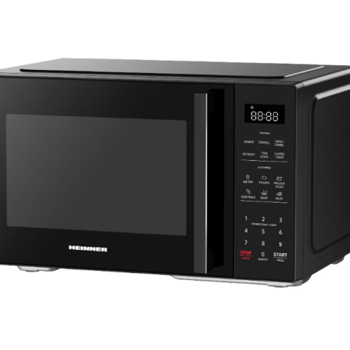 Cuptor cu microunde Heinner HMW-MD23AFBK, 23 l, 900 W, Functie AirFryer, Control digital, Negru