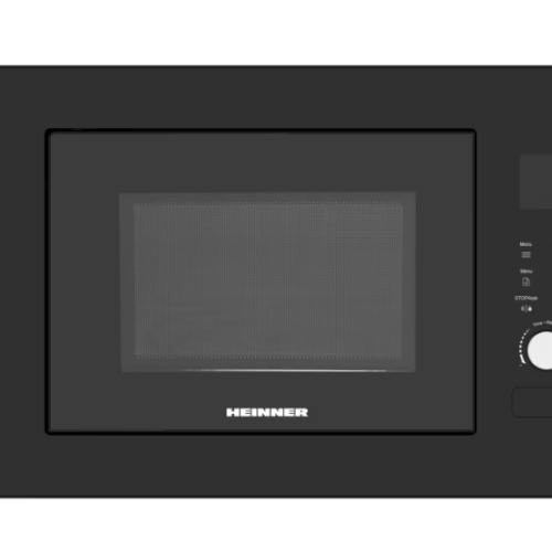 Cuptor cu microunde incorporabil Heinner HMW-BI2360BK, 23 l, 800 W, Control digital, Display led, Timer, Grill, Blocare acces copii, Negru