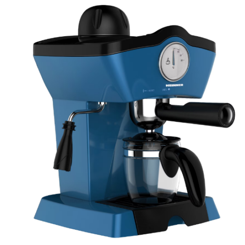 Espressor manual Heinner Charm HEM-200BL, 800W, 250ml, 3.5 bar, Albastru