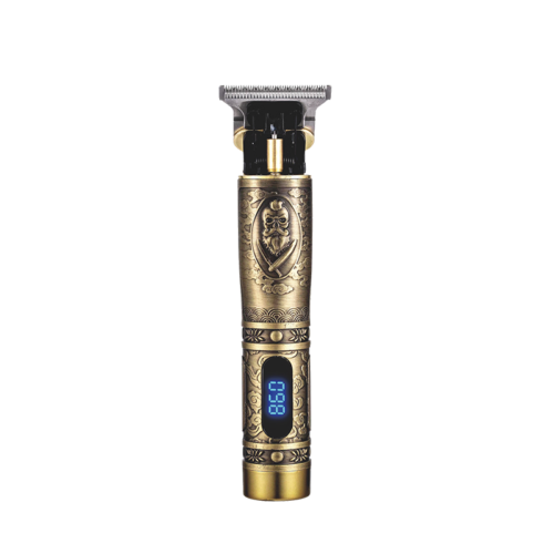 Mașină de Contur și Tuns Profesională T-Blade 0mm, Reîncărcabilă USB, 6500 RPM, Aurie